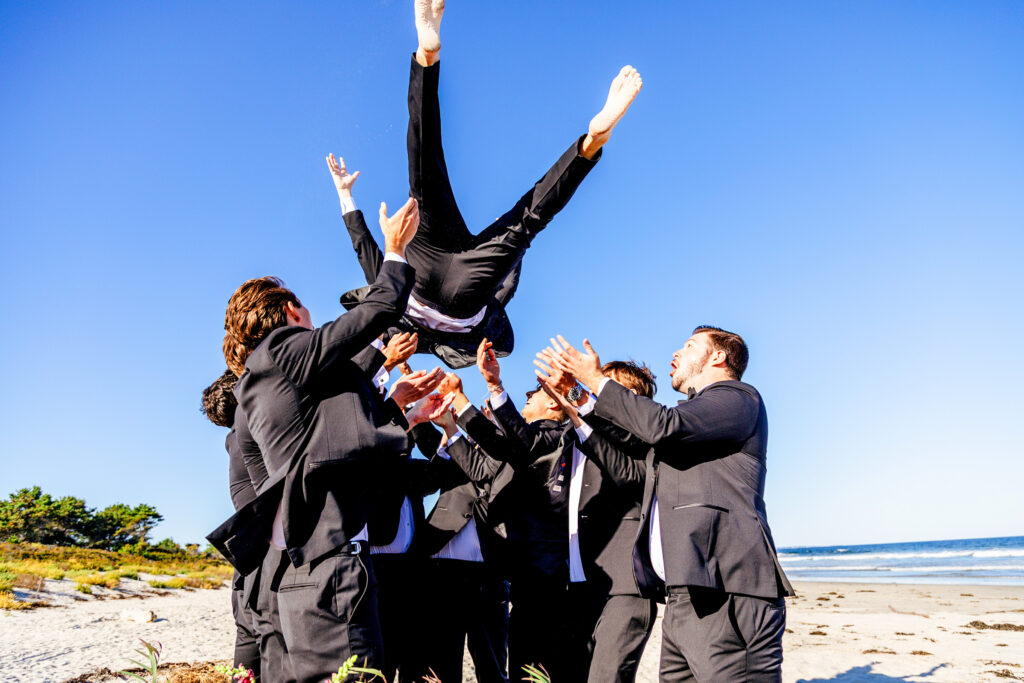 Maine beach wedding groomsmen wedding planner